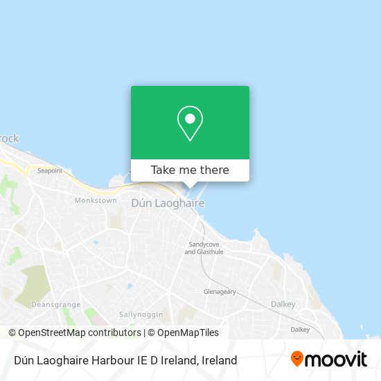 Dún Laoghaire Harbour IE D Ireland map