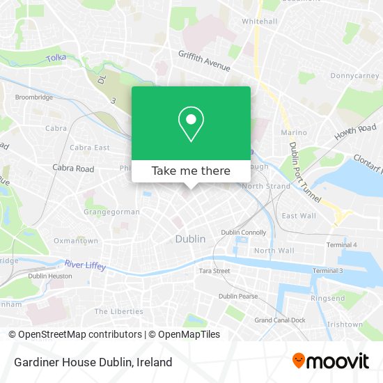 Gardiner House Dublin map