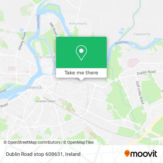 Dublin Road stop 608631 plan