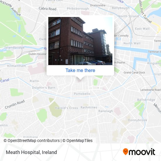 Meath Hospital map