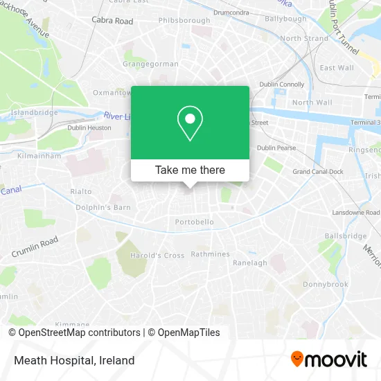 Meath Hospital map