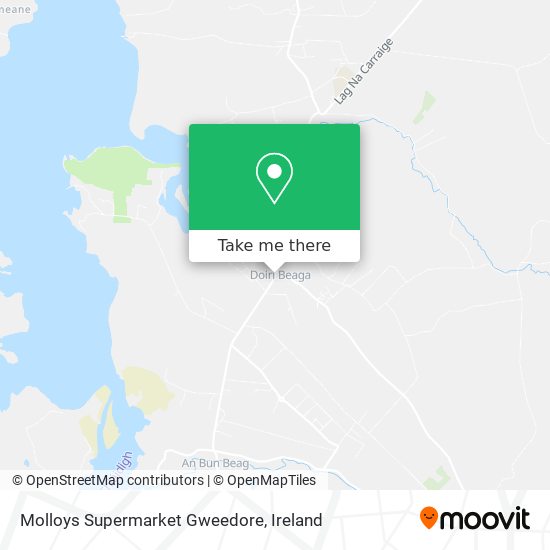 Molloys Supermarket Gweedore map