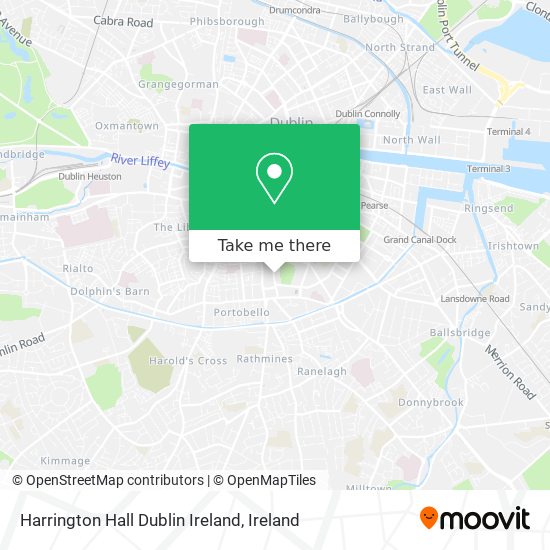 Harrington Hall Dublin Ireland map