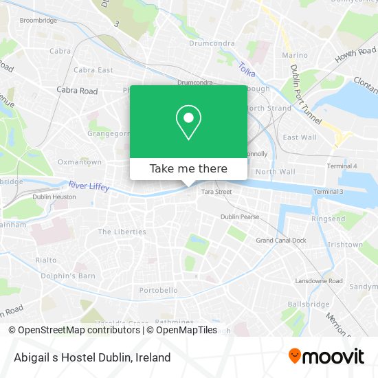 Abigail s Hostel Dublin map
