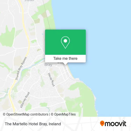 The Martello Hotel Bray map