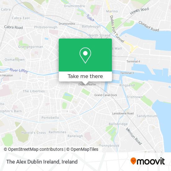 The Alex Dublin Ireland map
