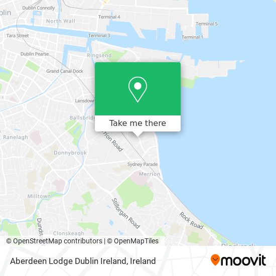 Aberdeen Lodge Dublin Ireland map