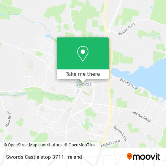 Swords Castle stop 3711 map