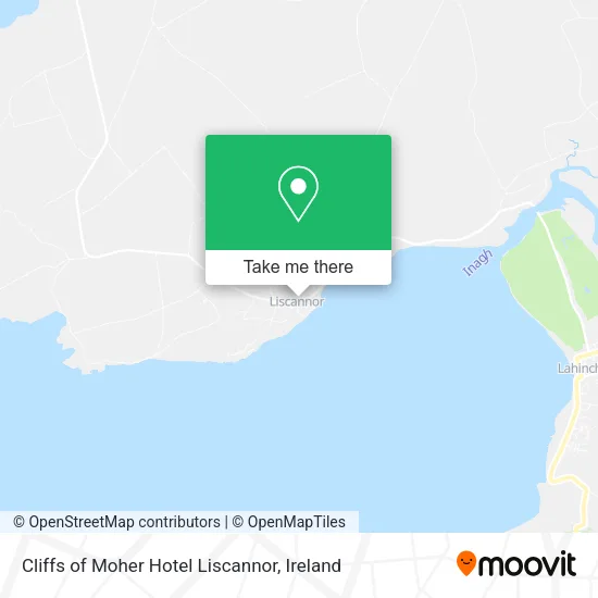 Cliffs of Moher Hotel Liscannor map