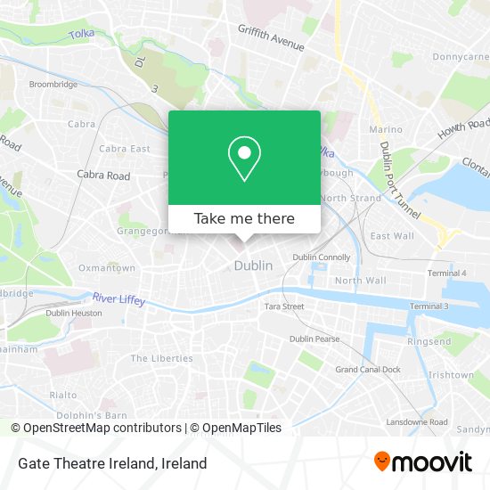 Gate Theatre Ireland map