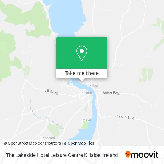 The Lakeside Hotel Leisure Centre Killaloe map