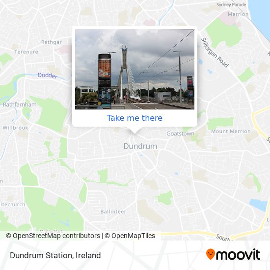 Dundrum Station map