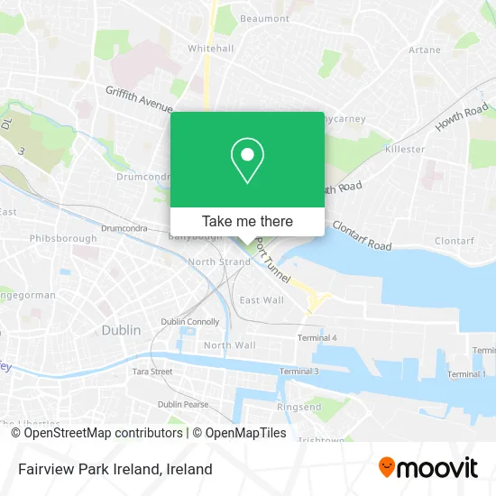 Fairview Park Ireland map