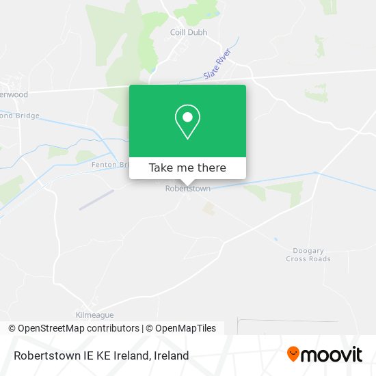 Robertstown IE KE Ireland map