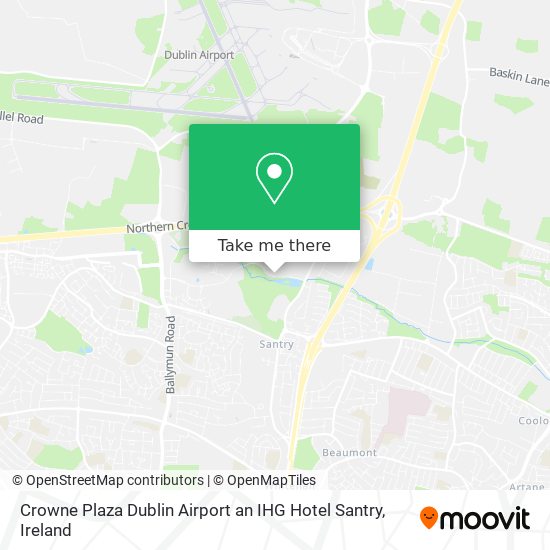 Crowne Plaza Dublin Airport an IHG Hotel Santry map