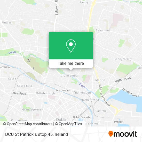 DCU St Patrick s stop 45 map