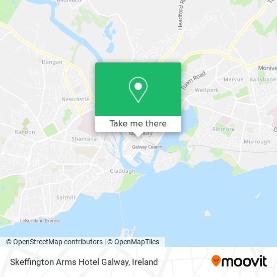 Skeffington Arms Hotel Galway map