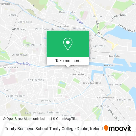 Trinity Business School Trinity College Dublin map