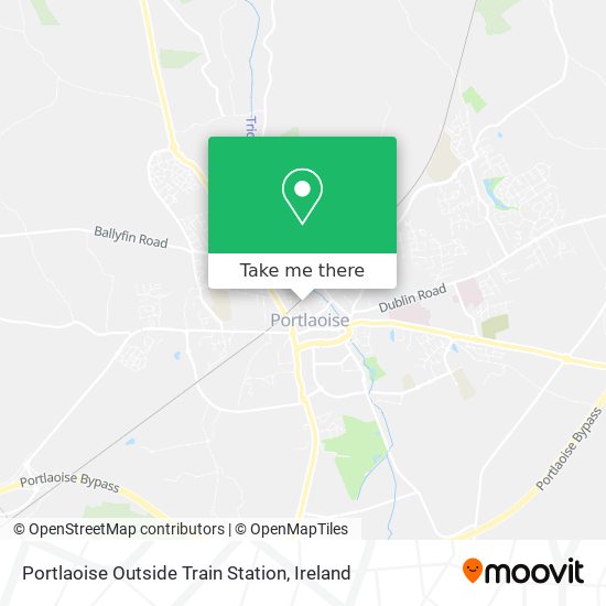 Portlaoise Outside Train Station map