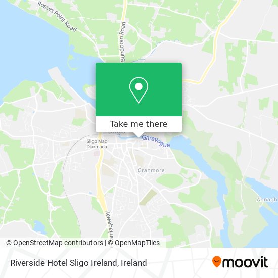 Riverside Hotel Sligo Ireland map