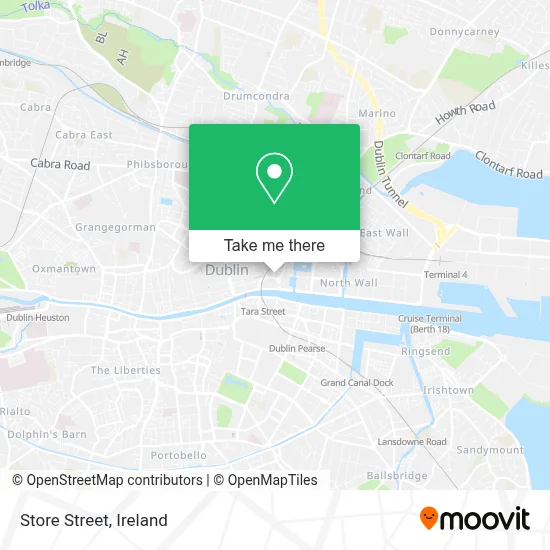Store Street map