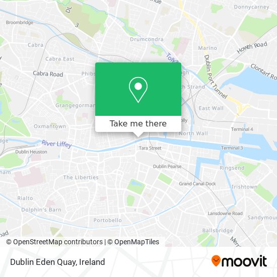 Dublin Eden Quay map