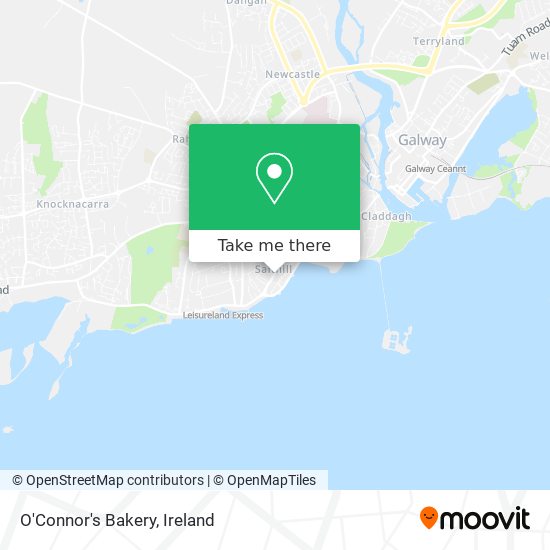 O'Connor's Bakery map