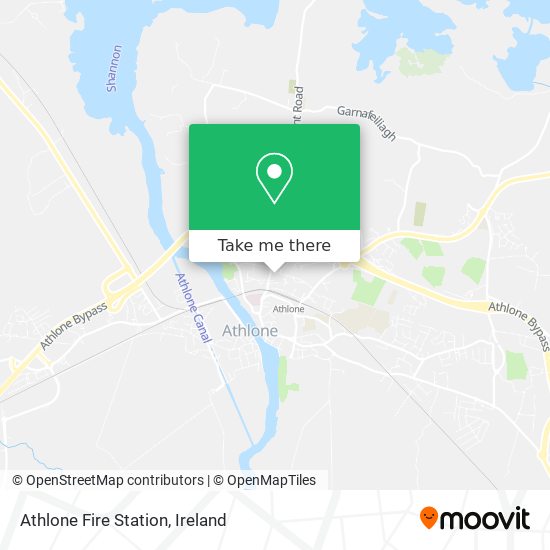 Athlone Fire Station map