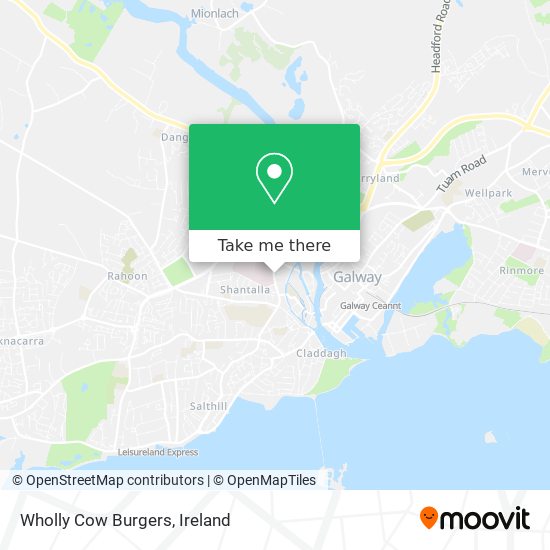 Wholly Cow Burgers map