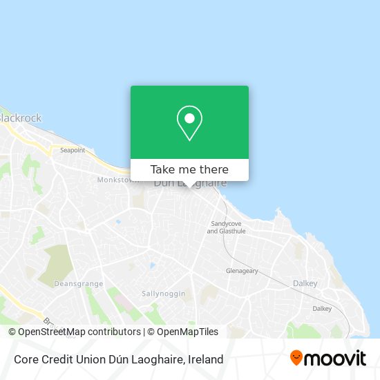 Core Credit Union Dún Laoghaire map