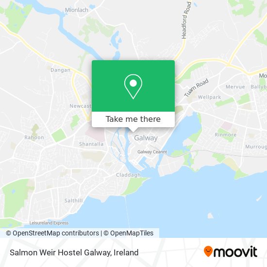 Salmon Weir Hostel Galway map