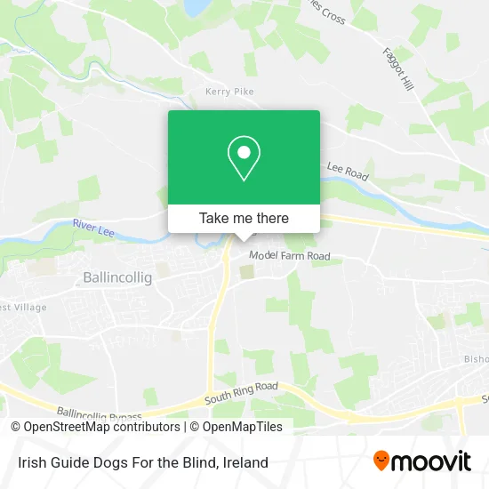 Irish Guide Dogs For the Blind map