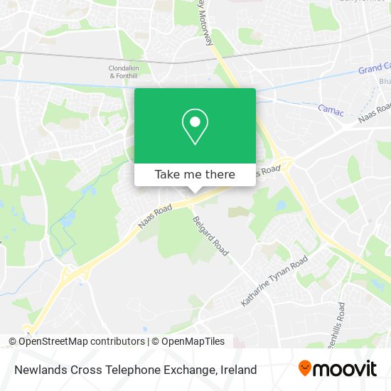 Newlands Cross Telephone Exchange map