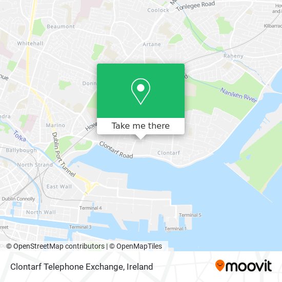 Clontarf Telephone Exchange map