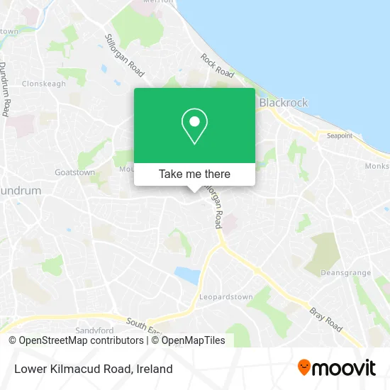 Lower Kilmacud Road map