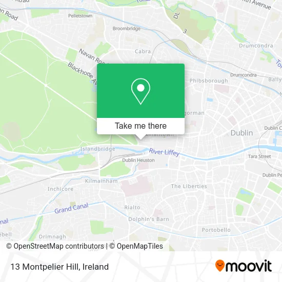 13 Montpelier Hill map