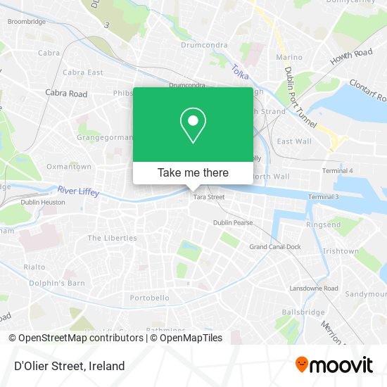 D'Olier Street map