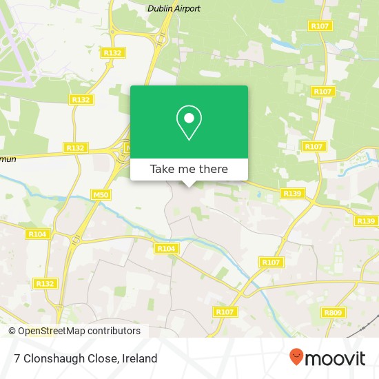 7 Clonshaugh Close map