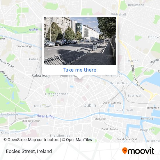 Eccles Street map