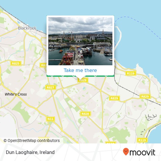 Dun Laoghaire map