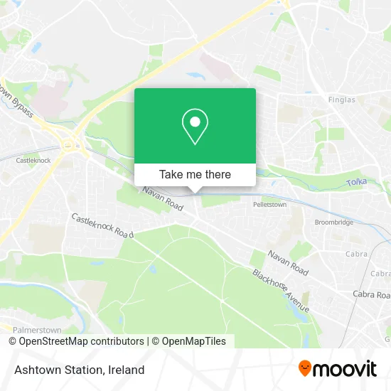 Ashtown Station map