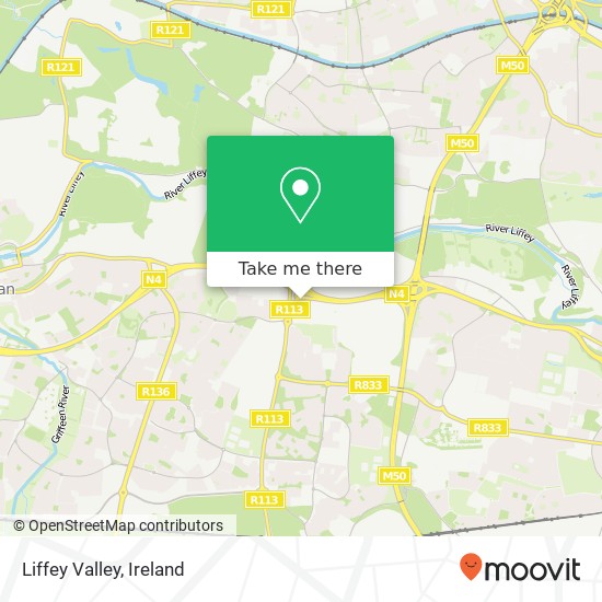 Liffey Valley map