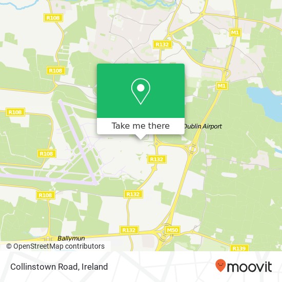 Collinstown Road map