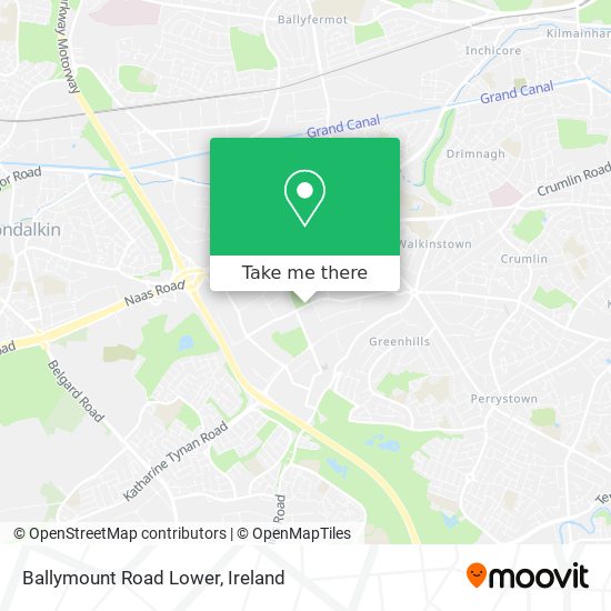 Ballymount Road Lower map