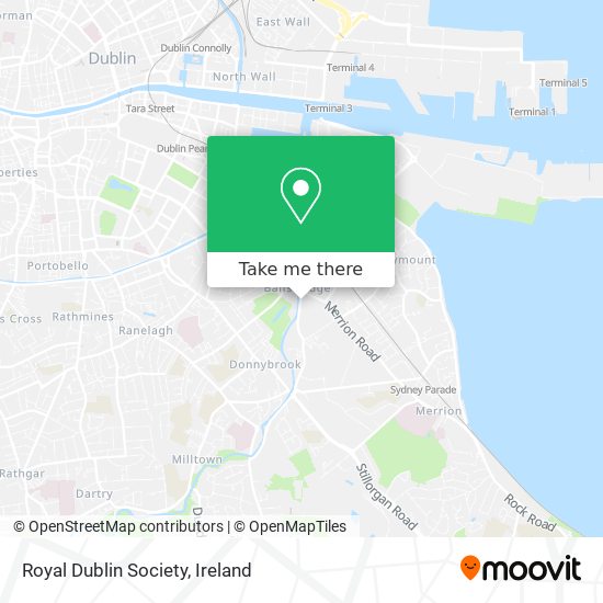 Royal Dublin Society map