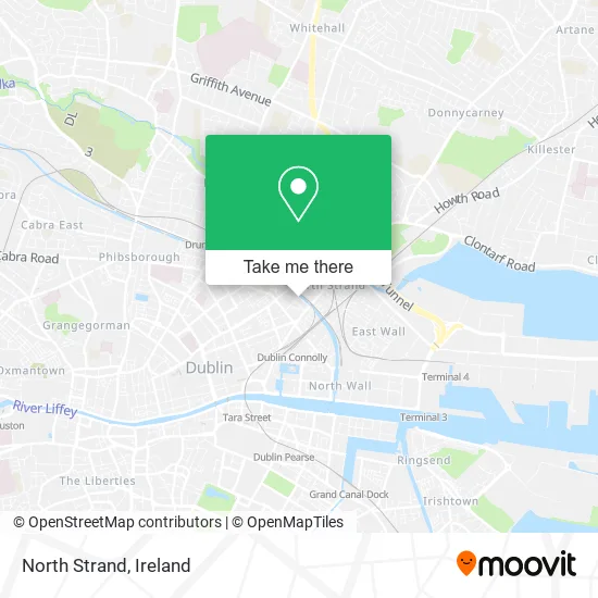 North Strand map