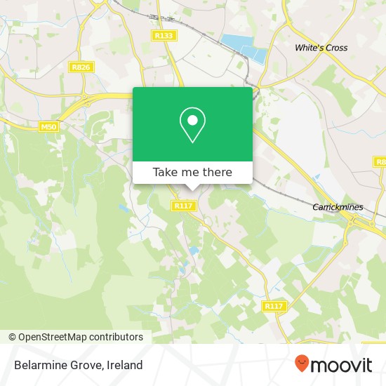 Belarmine Grove map