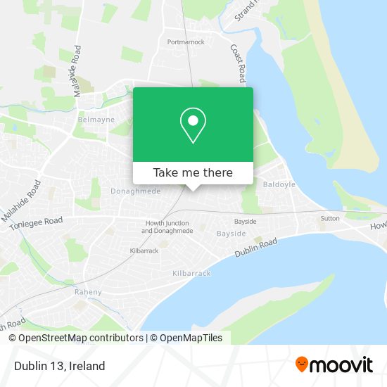 Dublin 13 map