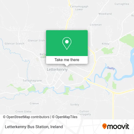 Letterkenny Bus Station map