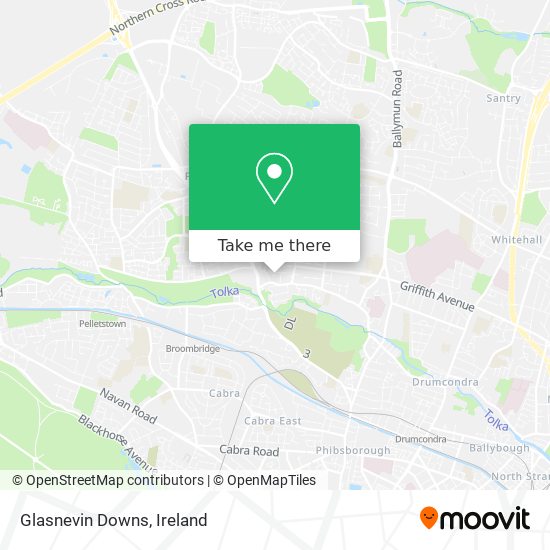 Glasnevin Downs map